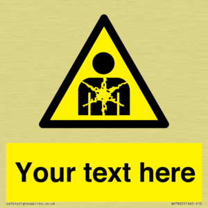 Custom Warning substance or mixture presenting a health hazard